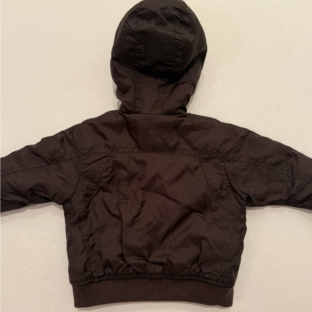 Calvin Klein Jeans Boys 18 month Brown Hooded Jacket - Picture 3 of 12